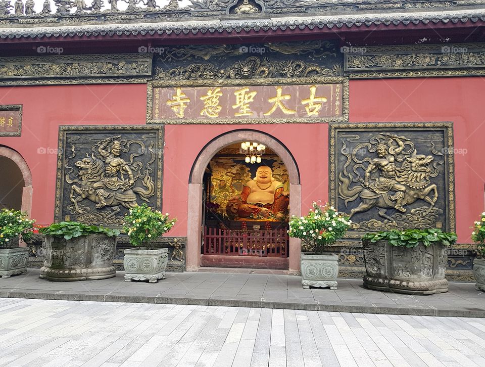 Daci Temple, central Chengdu, China.