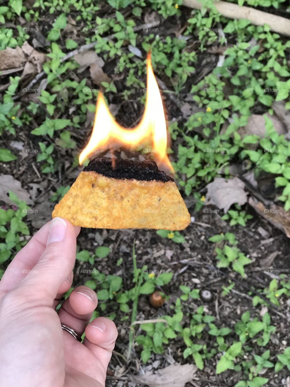 Flaming chip 