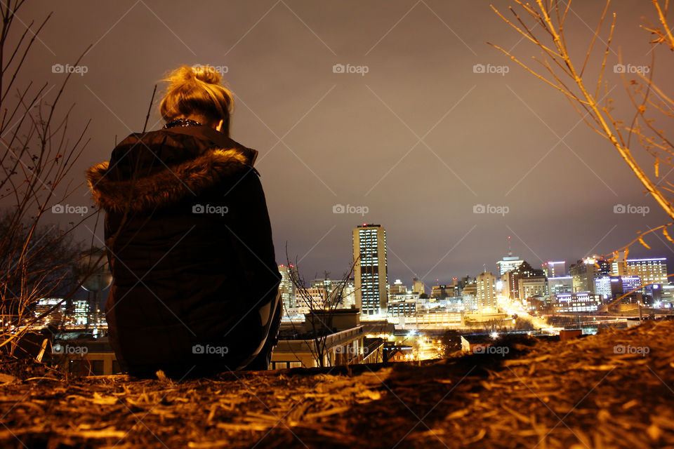 Cold Nights and Scenic Sights. Church Hill North Overlook- Richmond, Va