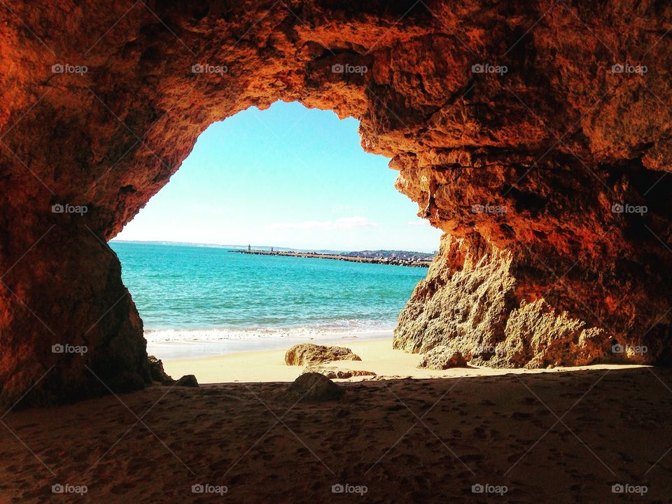 Ferragudo Beach, Portimao, Portugal