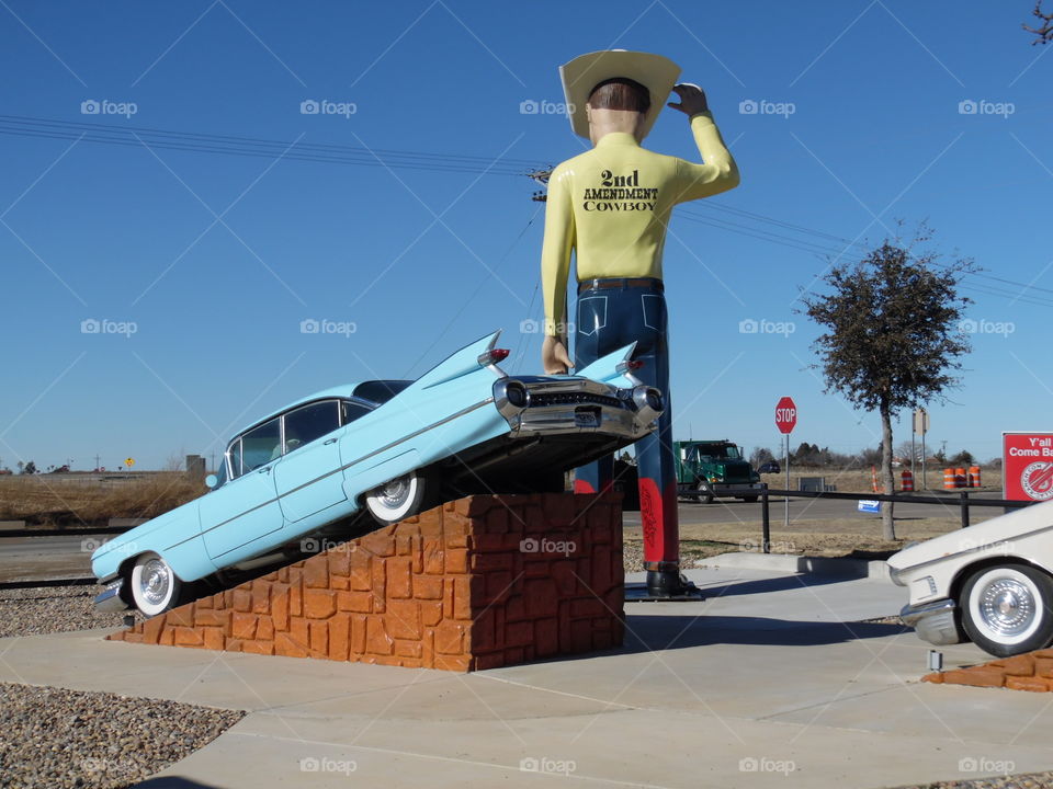 Cadillac ranch cowboy