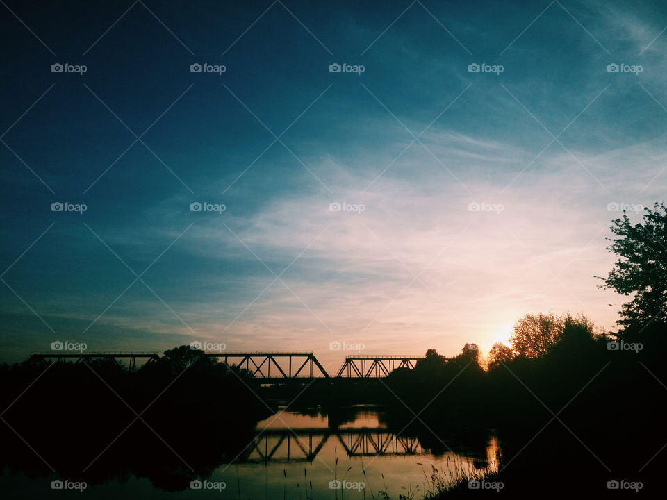 Sunset at Iput River,Belarus