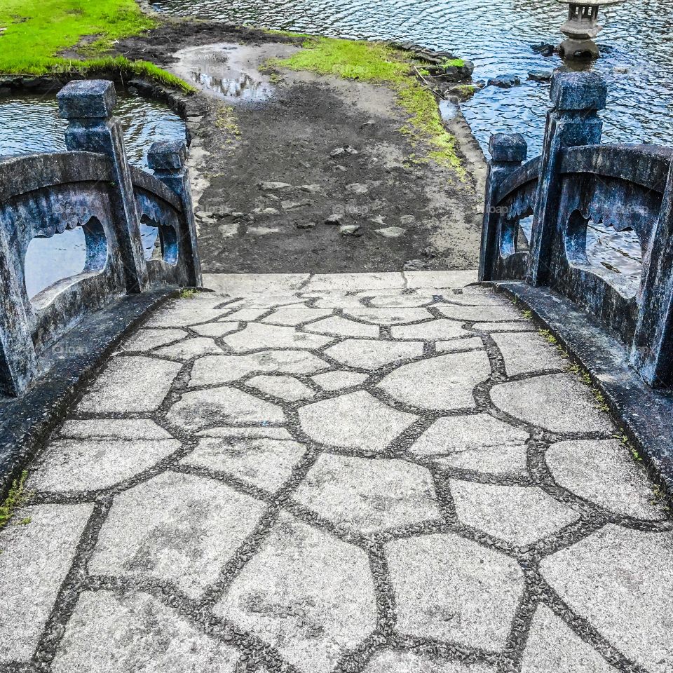 Bridge at Liliʻuokalani Park and Garden