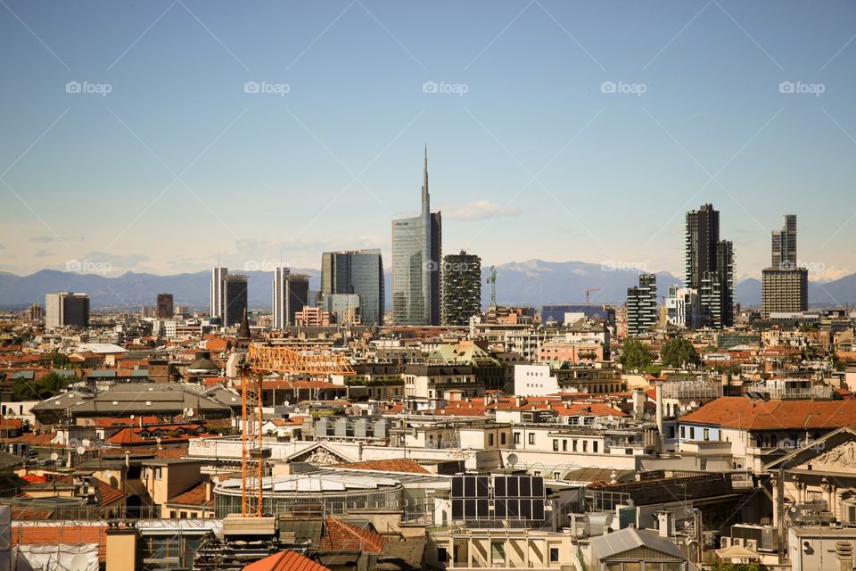 Milano, view from Duomo