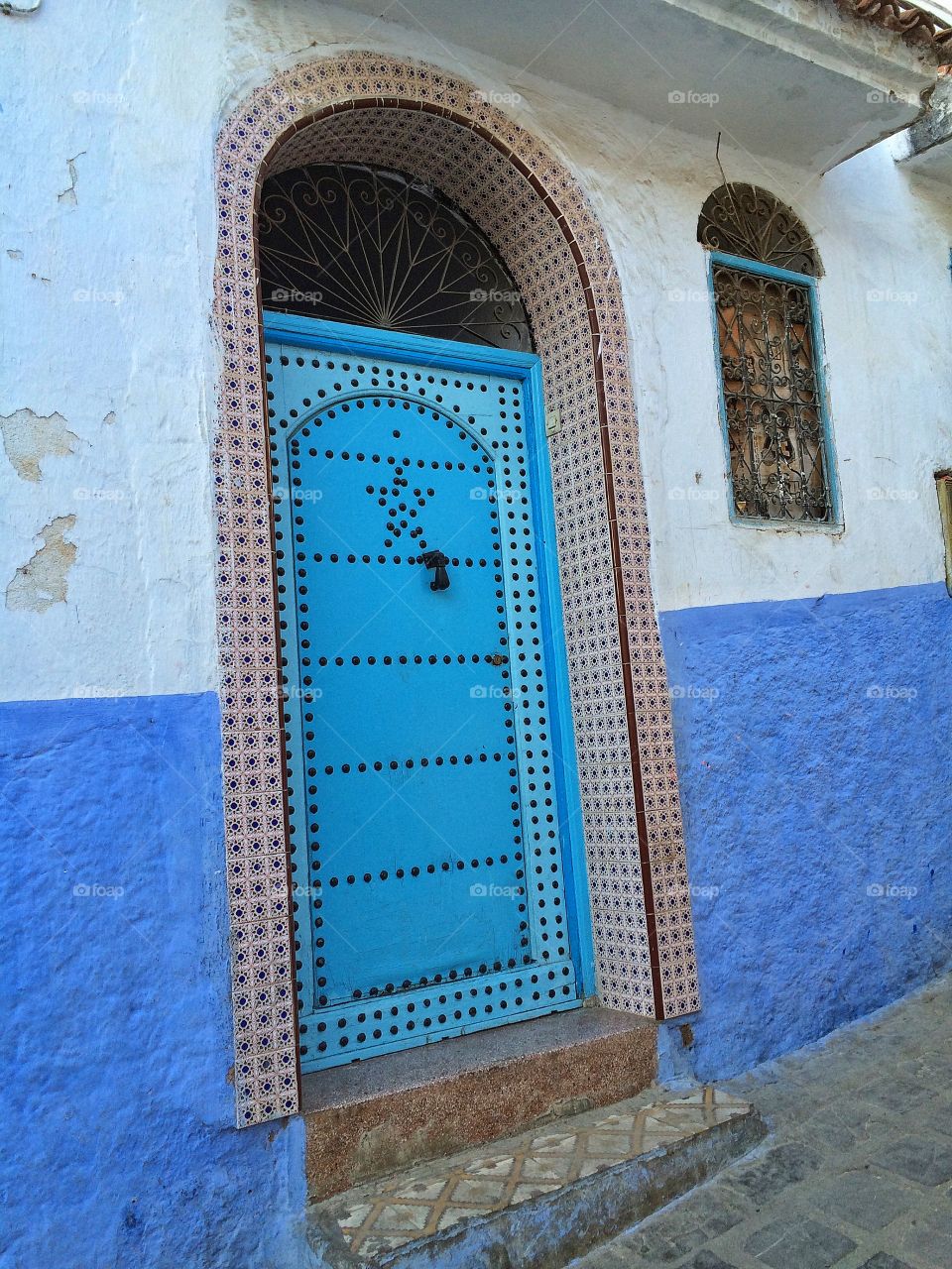 Blue door