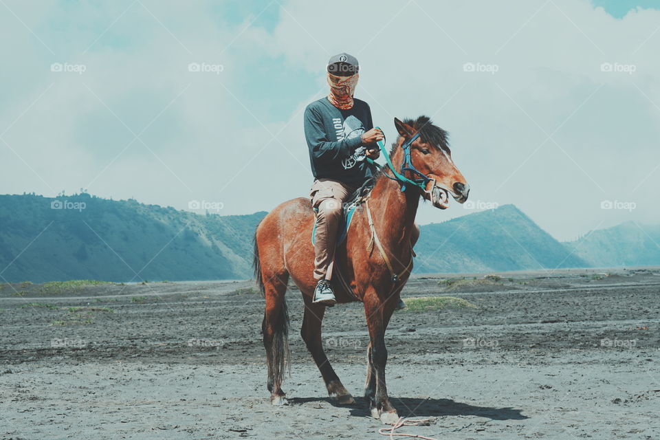 When I see this photo, I feel like a Cowboy haha. I take this photo at Bromo Mountain, East Java, Indonesia. #wonderfulindonesia