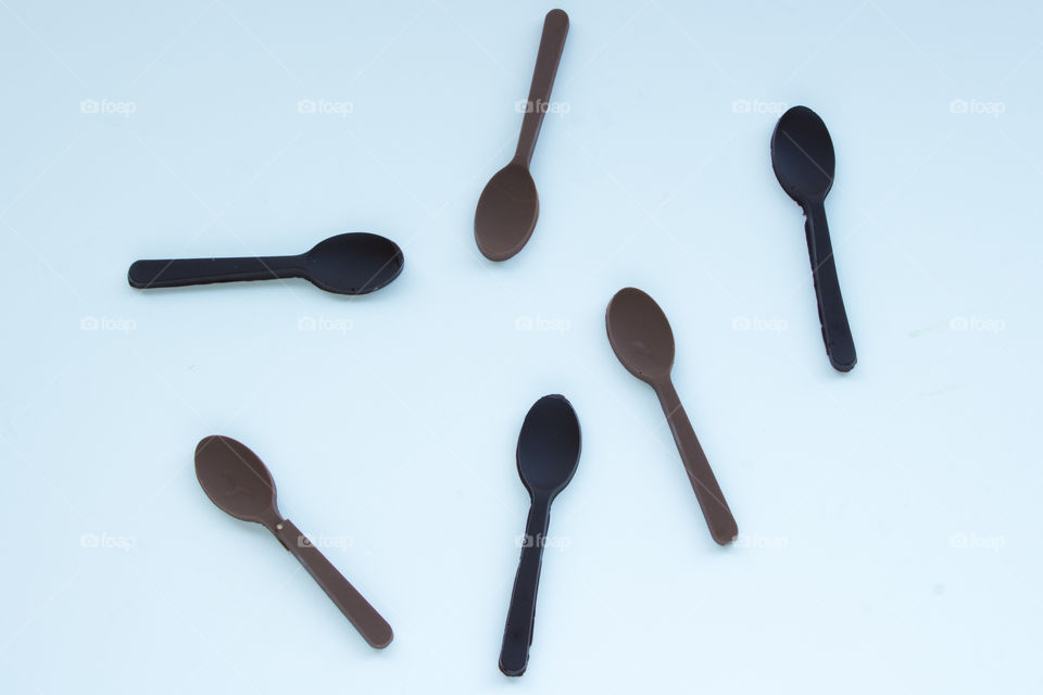 Chocolate shaped as spoons