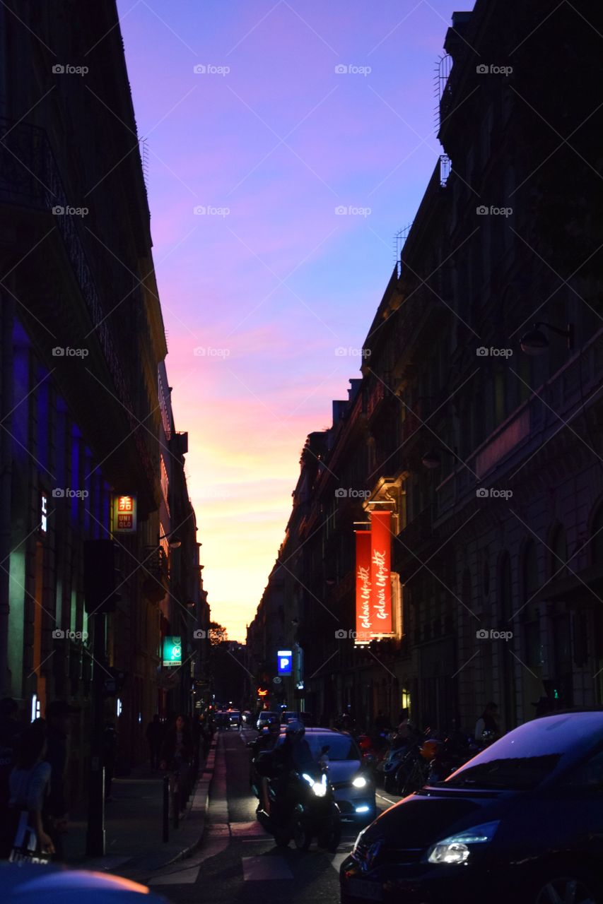 Paris sunset 