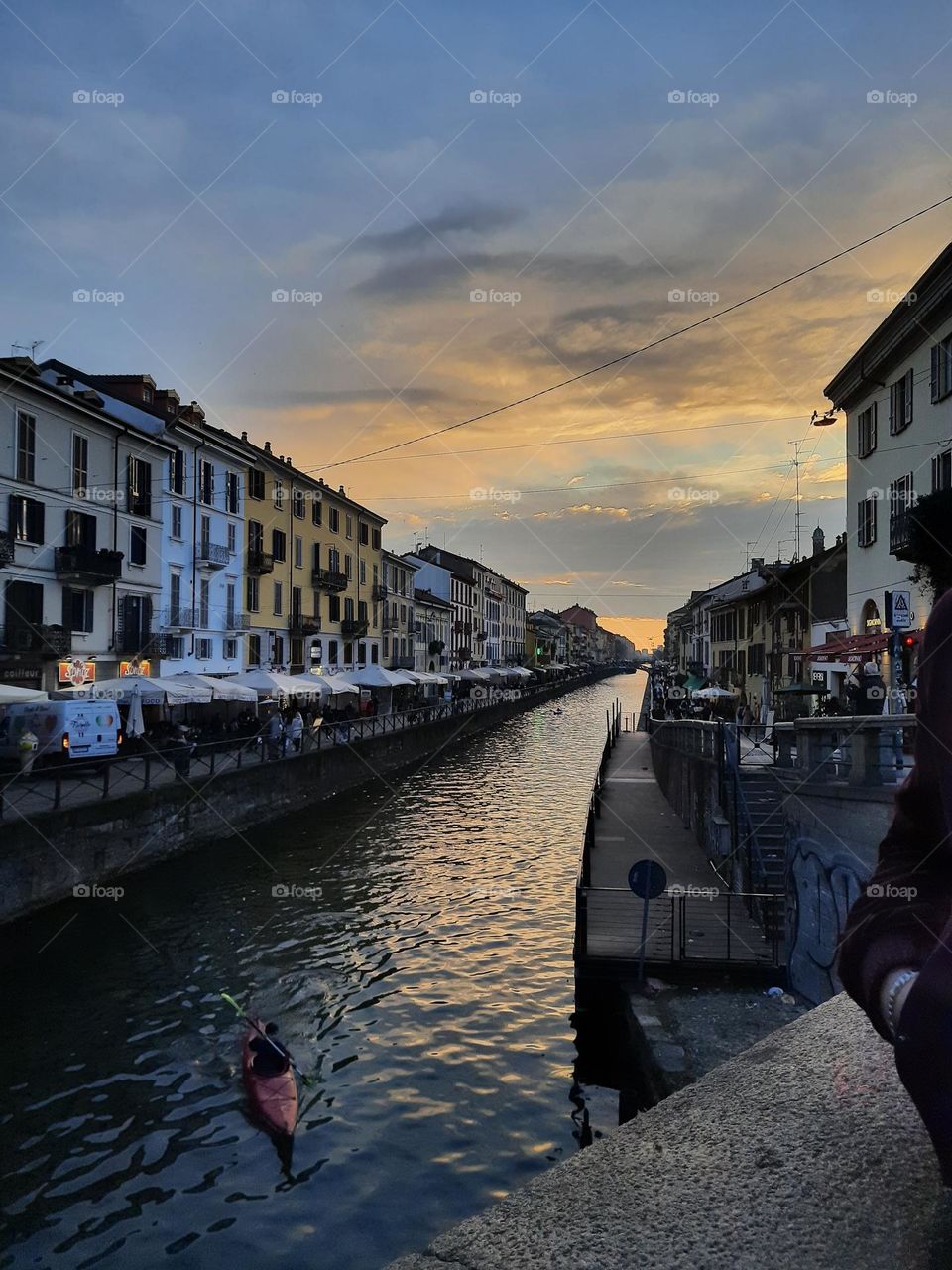 Sunset in Navigli, Milano