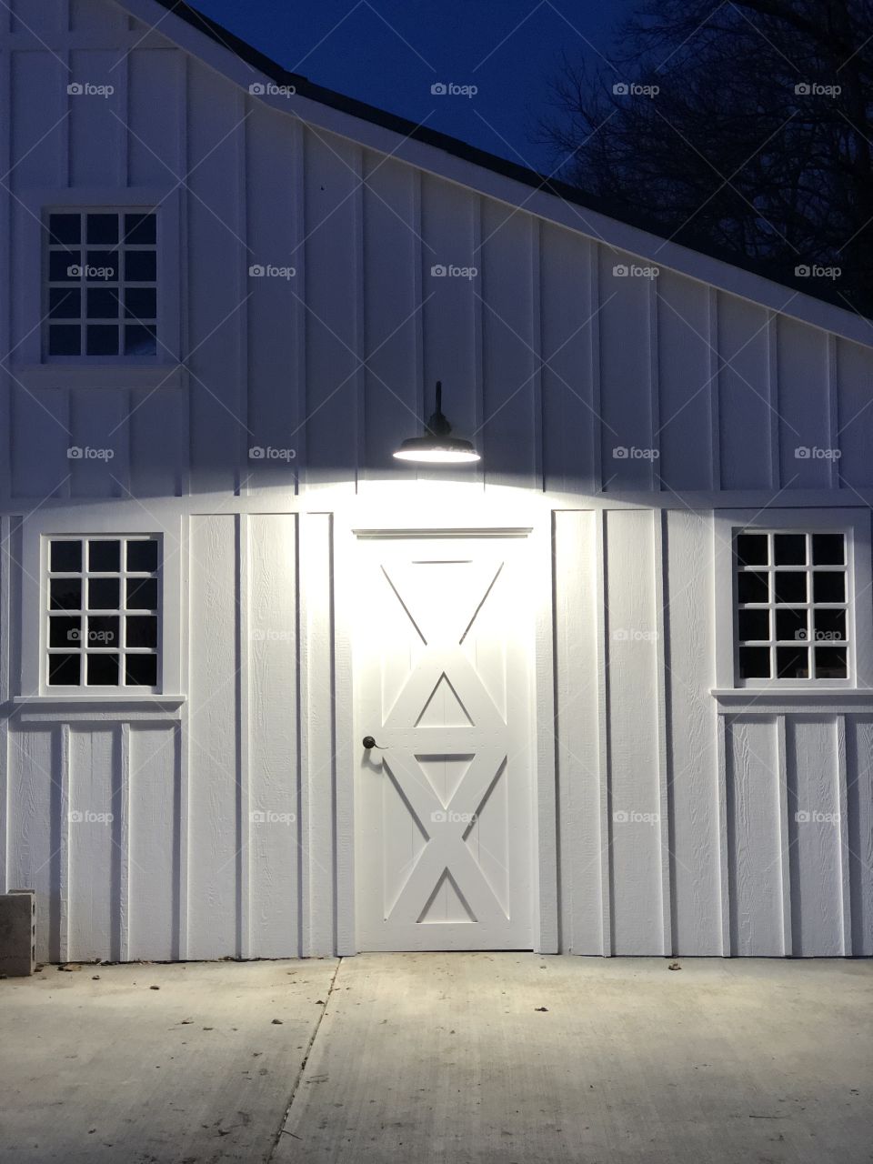 Night time at the old barn.