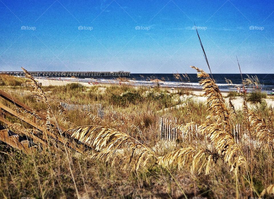 A view of the pier at Surfside Beach