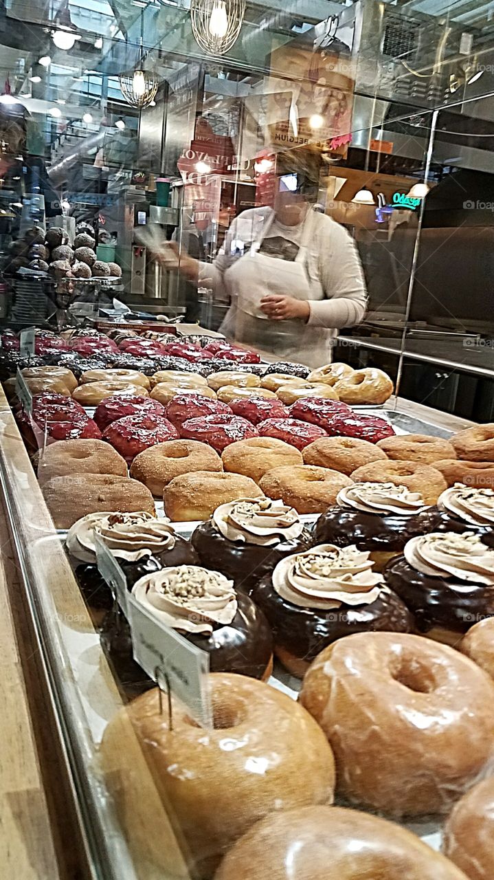 Donuts at the shop