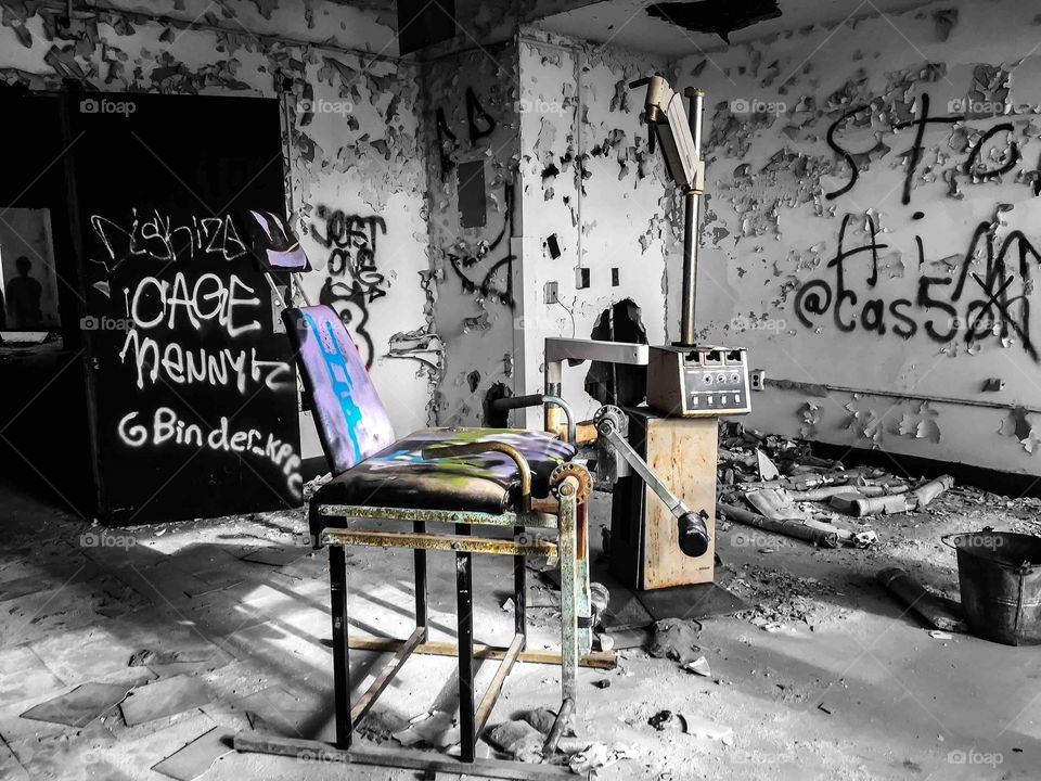 Graffiti, Abandoned, Indoors, Industry, Offense