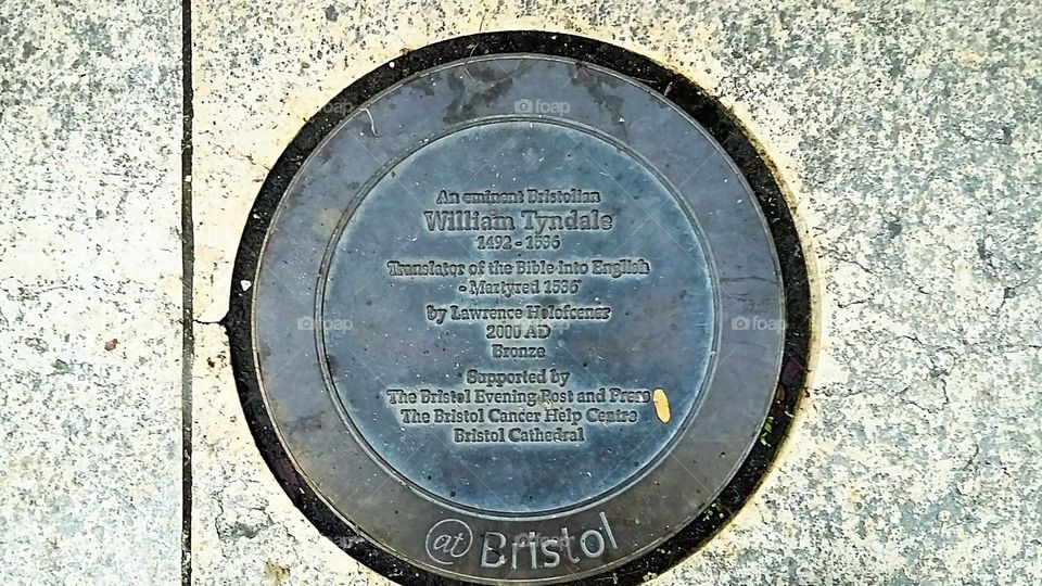 William Tyndale Plaque