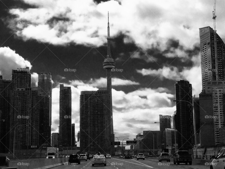 Toronto skyline CN tower