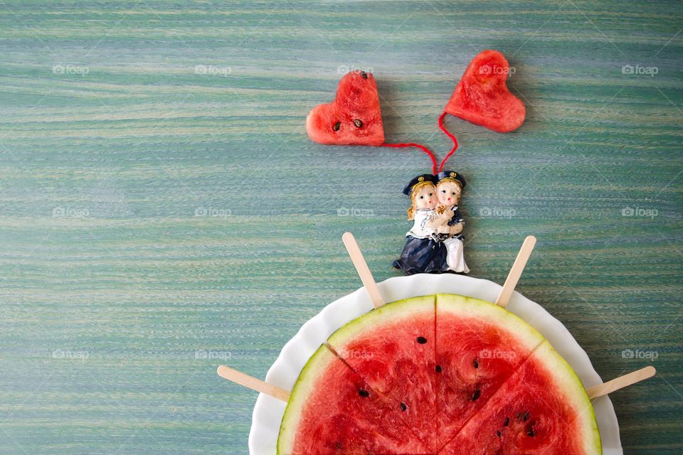 Summer treats, watermelon decoration