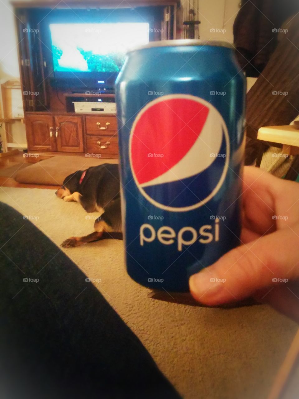 Relaxing with Pepsi