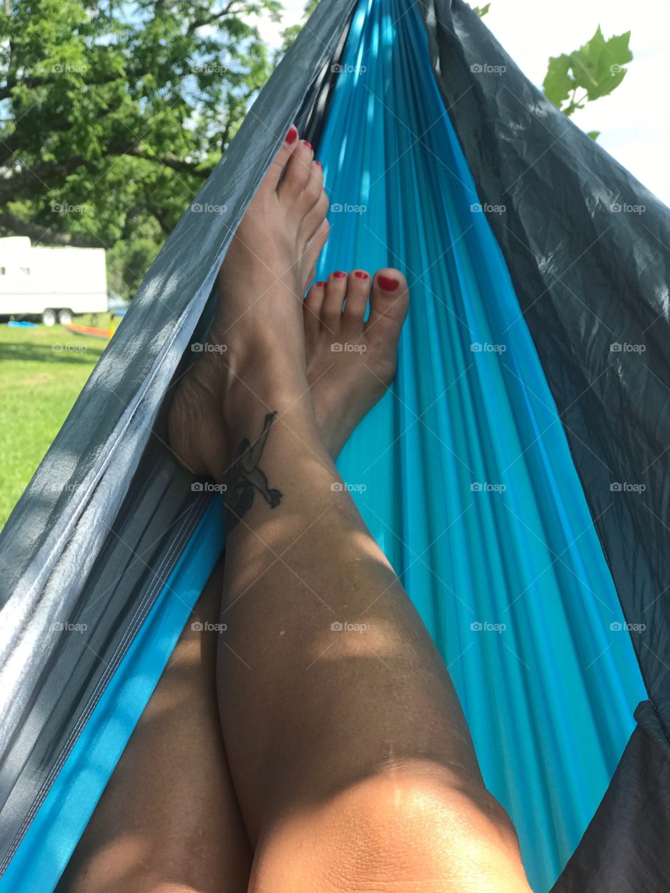 Relaxing at the lake