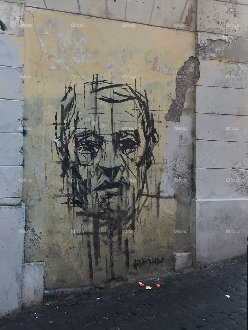 Street art in Rome Italy 