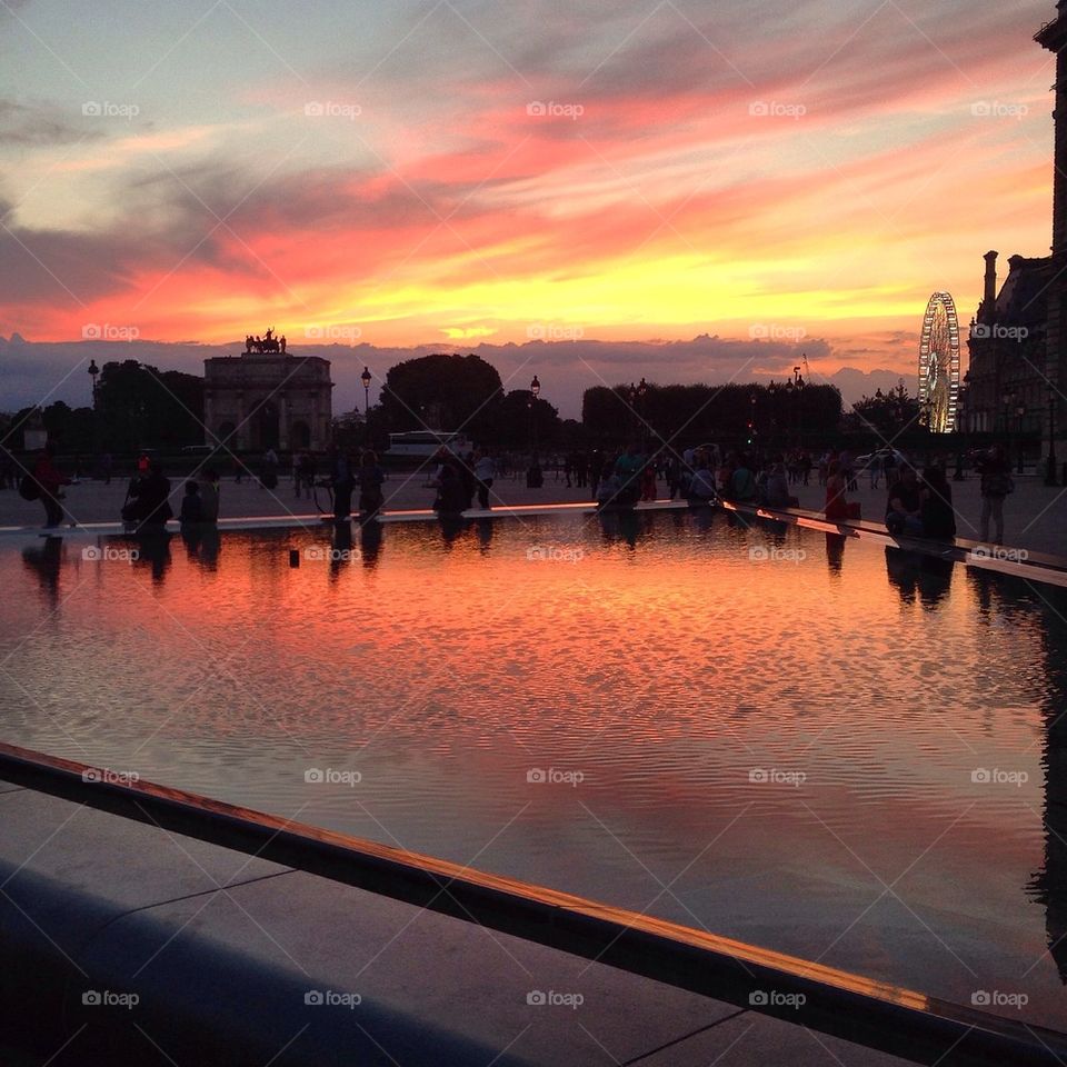 Lourve sunset
