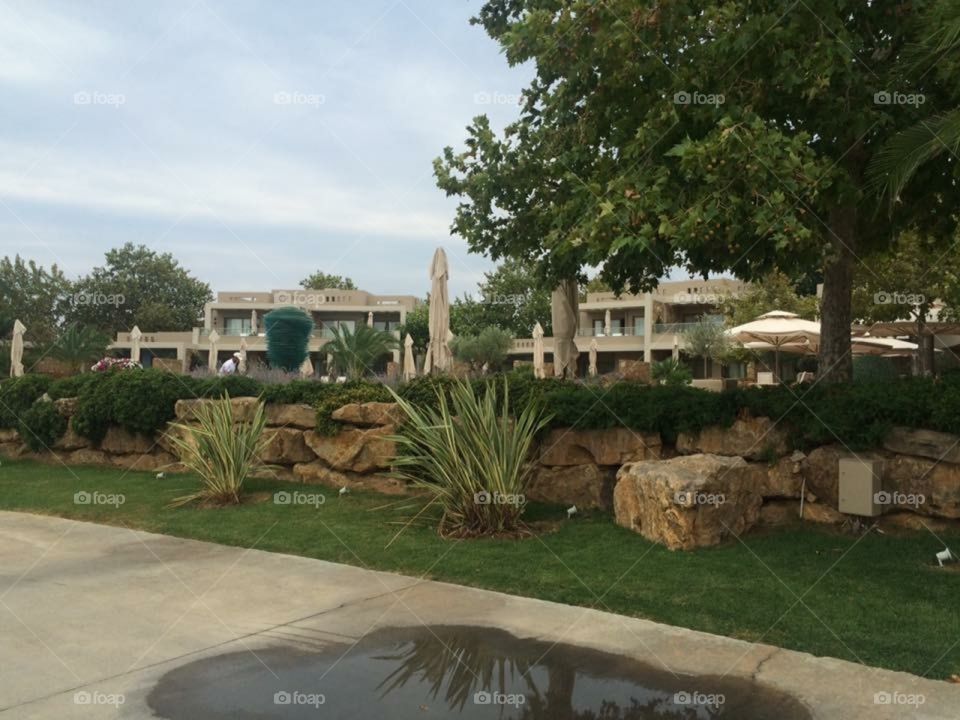 the luxury of Greece (and the puddle of rain water)