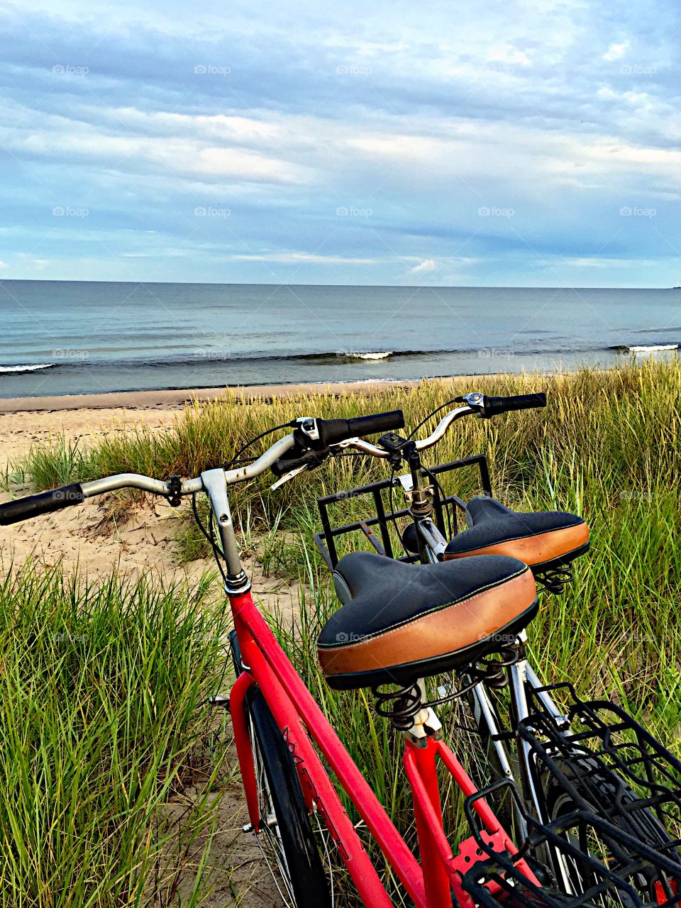 Two bicycles and the beach! 