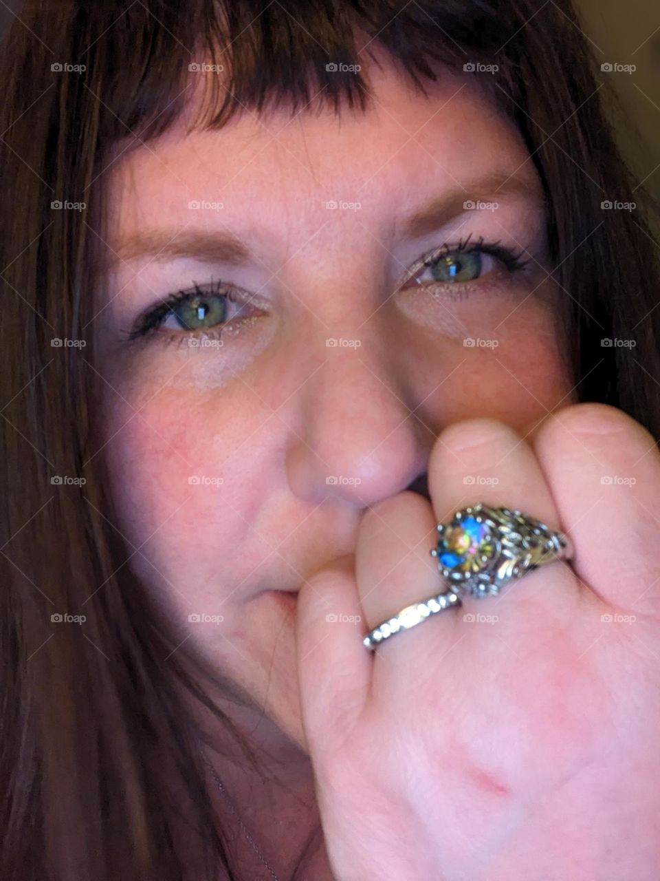 rings sparkle in my eyes