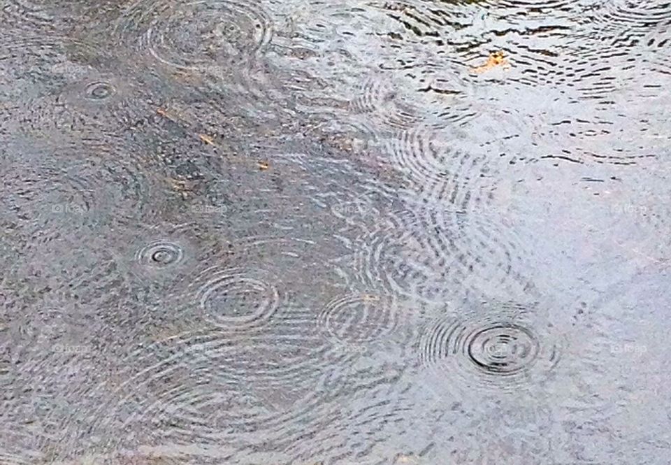 Raindrops on a Stream