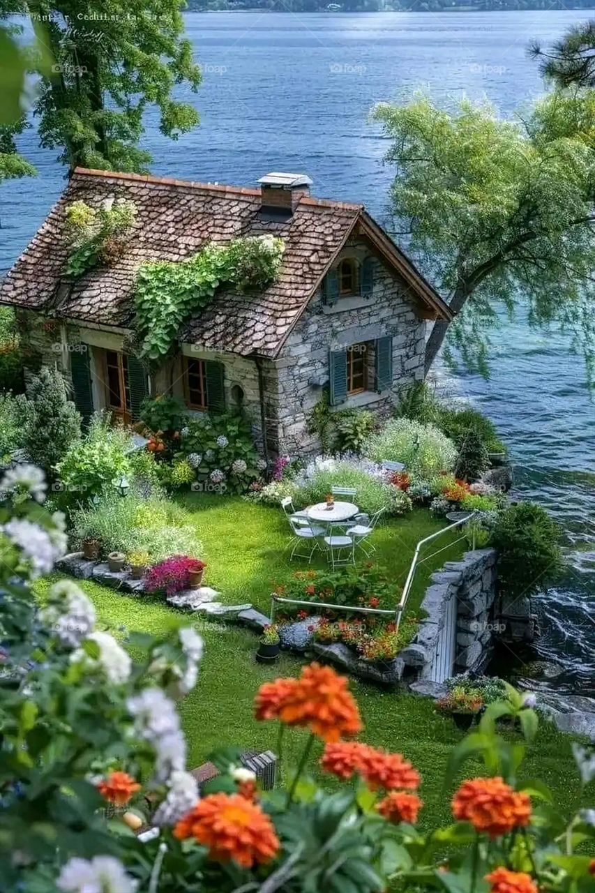 Glory be to God, the magnificent and picturesque view and the natural green trees are a view that is nothing more wonderful than it