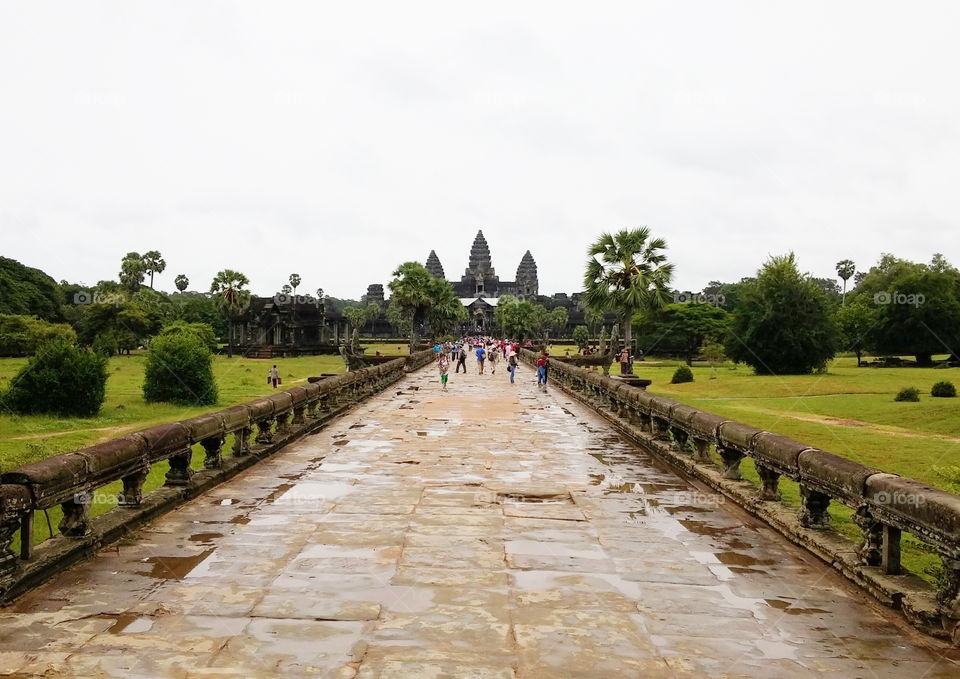 The entry of Angkor Wat