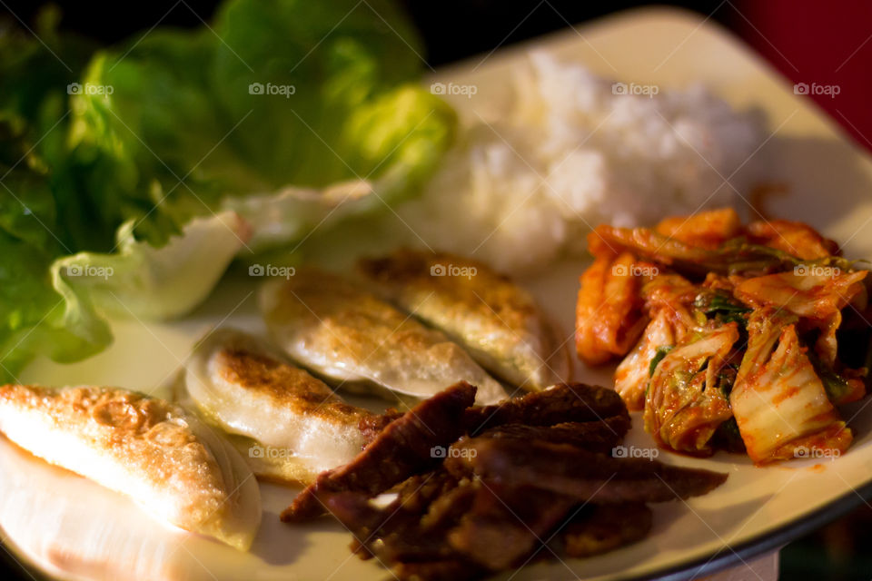 Korean Dinner. I love Korean culture especially the food! I whipped this up myself