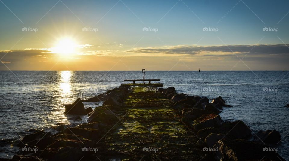 Pier out to sea