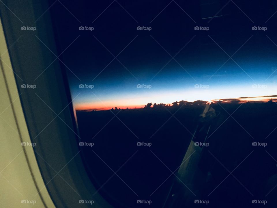 sunrise at 40000 feet 