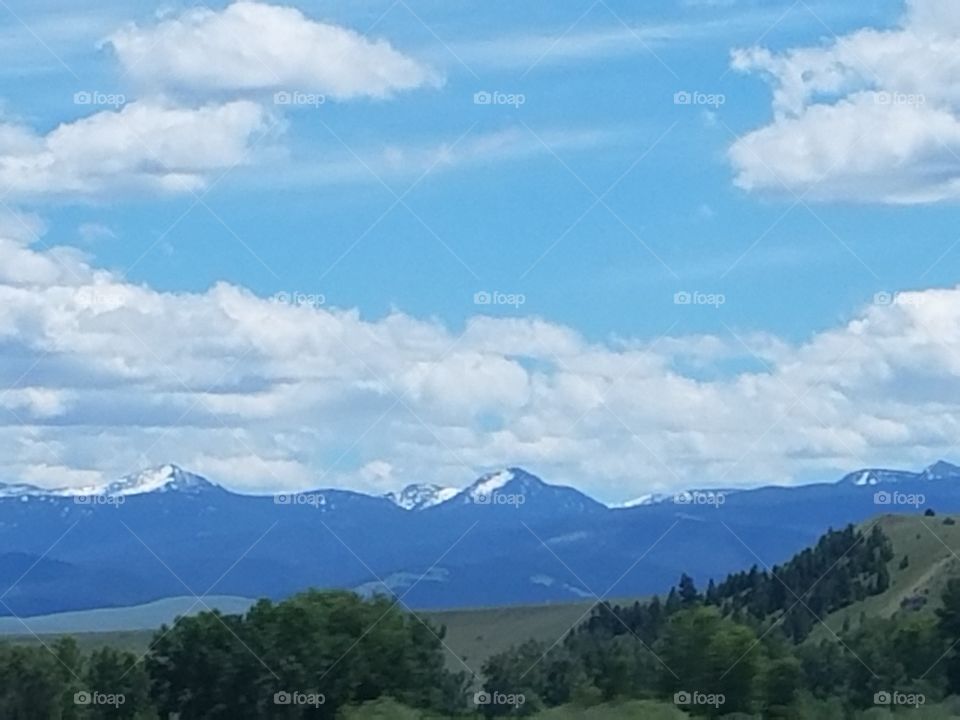 Snow Capped  peaks in June