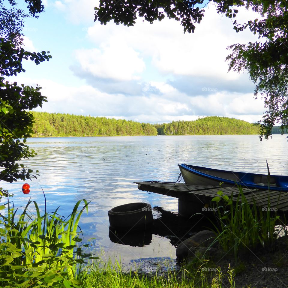 view over a lake