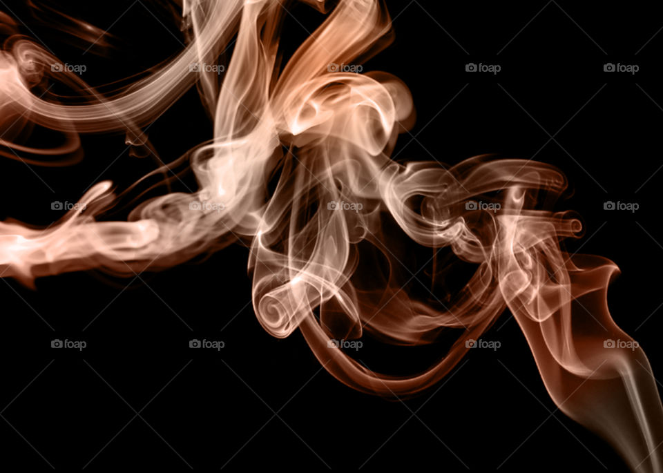 Golden smoke abstract.Smoke illustration