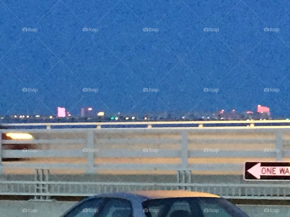 Atlantic City from Ocean City Bridge 