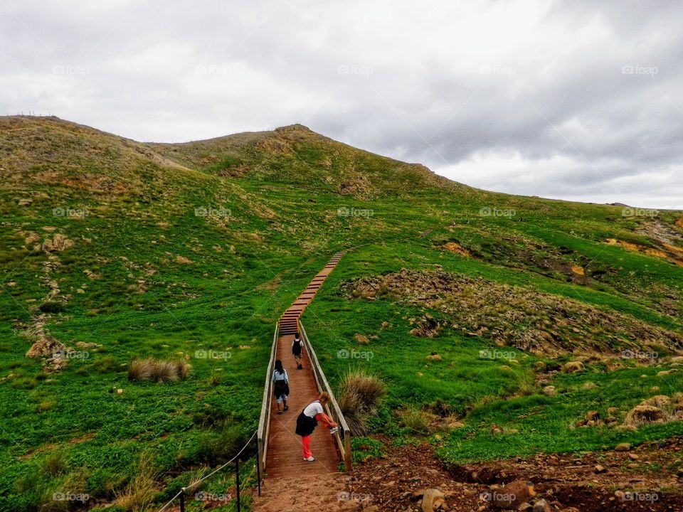 My favorite moment.. getting ready for a long hike