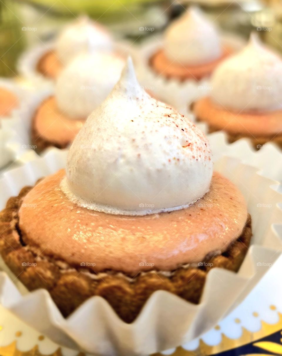 home made Strawberry Souffle Tart