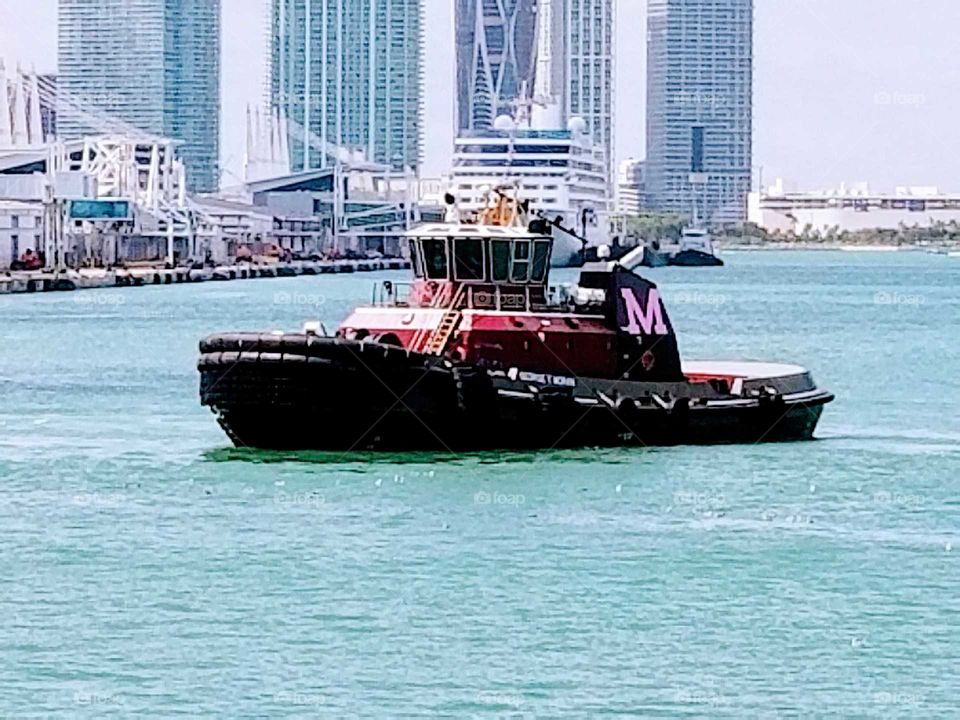 Miami  Harbor Tugboat