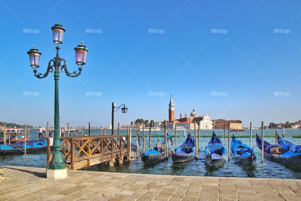 Gondolas in Venice