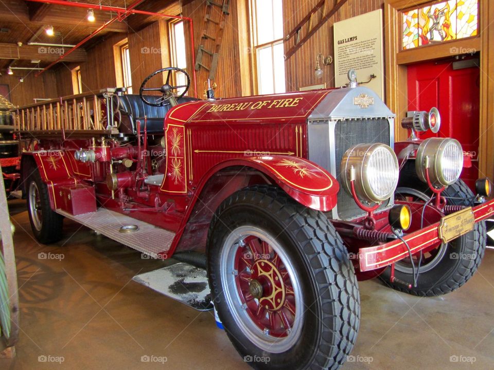 Vintage ladder truck 