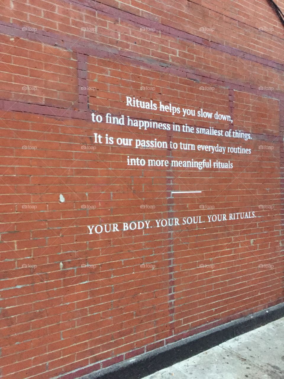 Quotes on the wall of Brooklyn inspire 