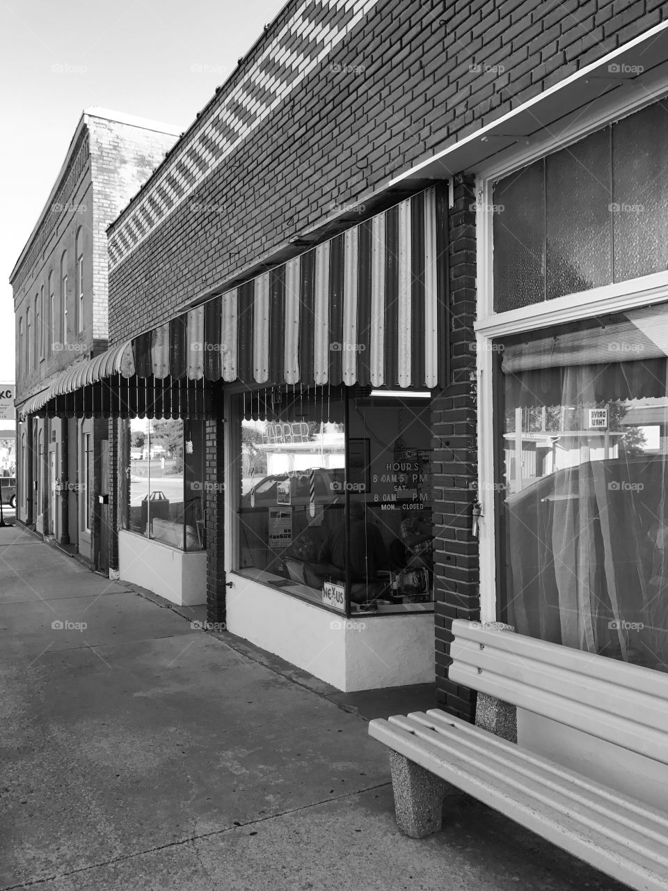 Small Town Main Street Barbershop