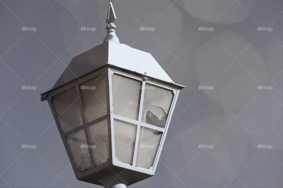 Artistic rendering black and white street lamp