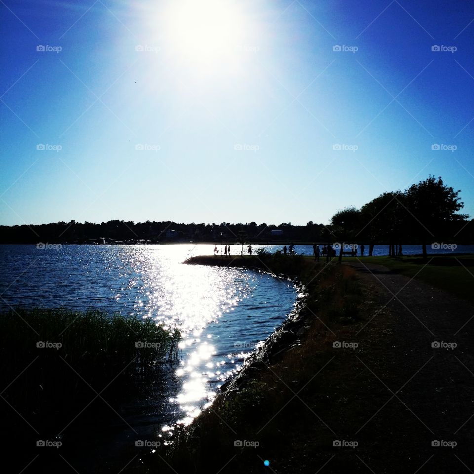 Solnedgång. Vänersborg