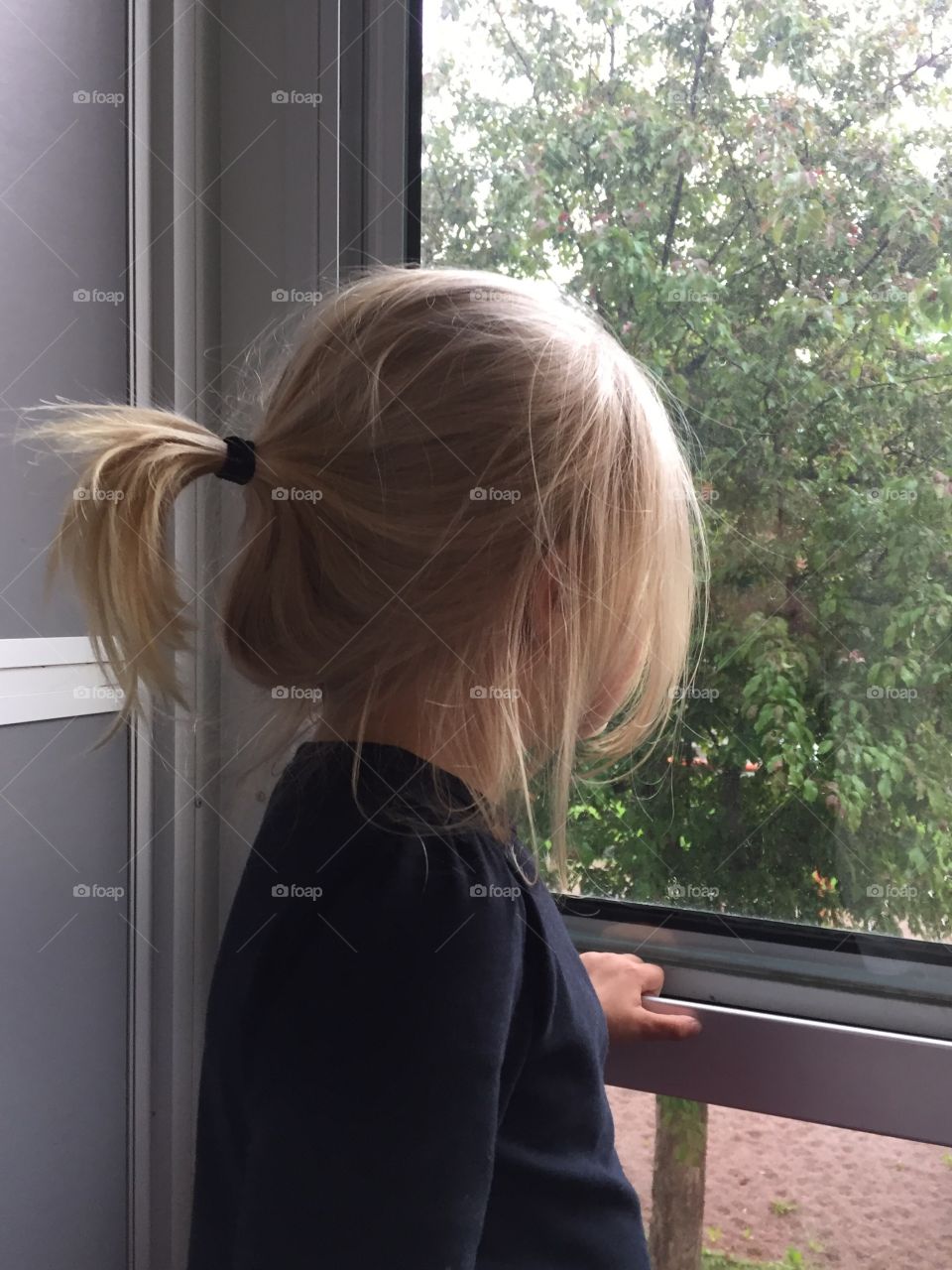 Girl on balcony  