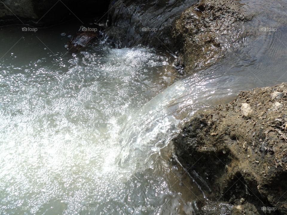 photos of river water flow with rocks