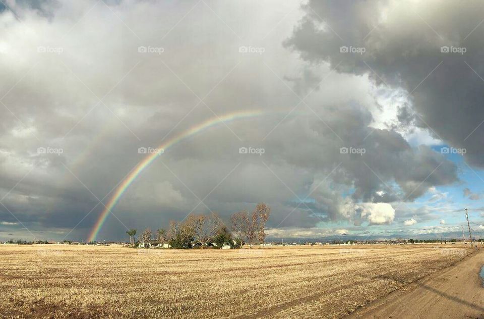 Rainbow in Bakersfield, California