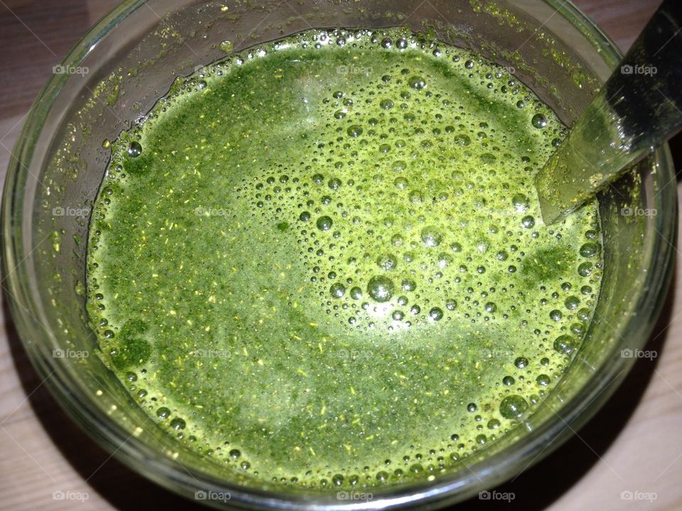 Green healthy drink 